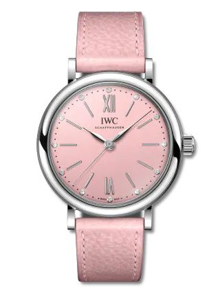 IWC Portofino 34 Stainless Steel Peach Powder