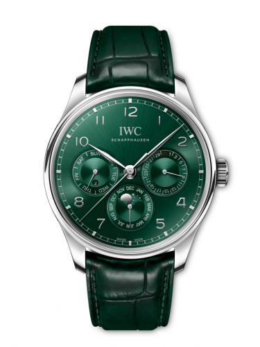 IWC Portugieser Perpetual Calendar 42 Stainless Steel Green