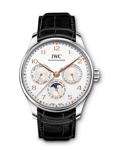 IWC Portugieser Perpetual Calendar 42 Stainless Steel Silver Alligator