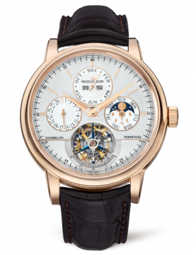 Jaeger-LeCoultre Master Grande Tradition Tourbillon Cylindrique Quantième Perpétuel Pink Gold Silver