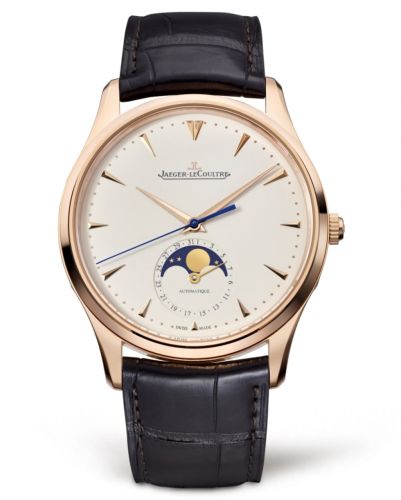 Jaeger-LeCoultre Master Ultra Thin Moon Pink Gold Eggshell Alligator