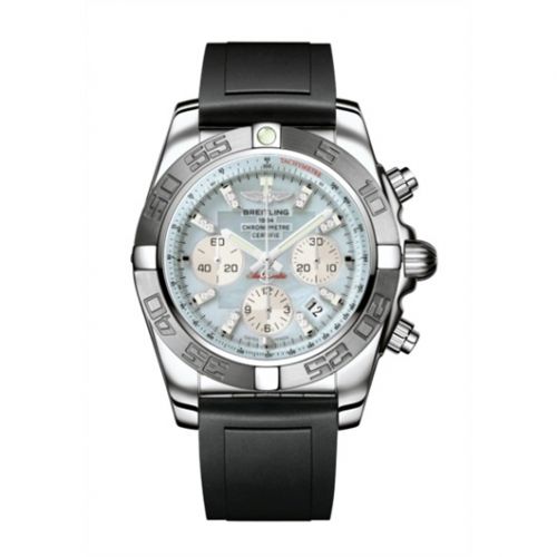 Breitling Chronomat 44 Stainless Steel MOP Rubber