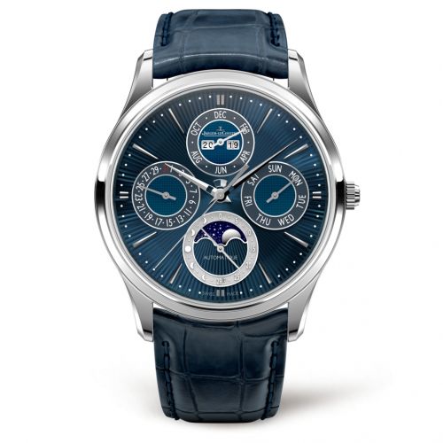 Jaeger-LeCoultre Master Ultra Thin Perpetual White Gold Blue Enamel