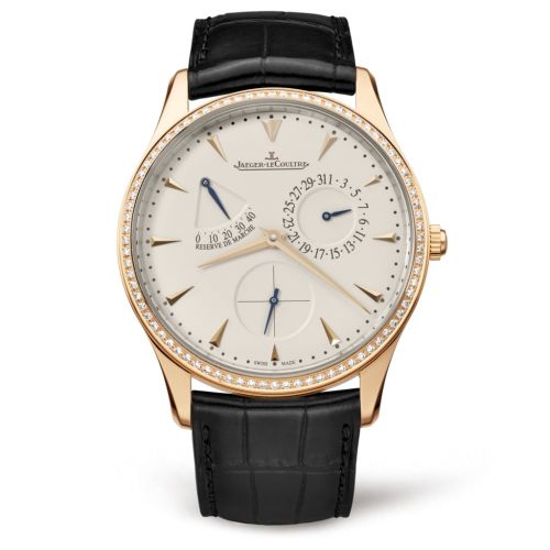 Jaeger-LeCoultre Master Ultra Thin Réserve de Marche Pink Gold Diamond Eggshell