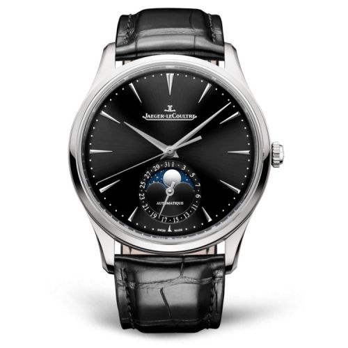 Jaeger-LeCoultre Master Ultra Thin Moon Stainless Steel Black Alligator