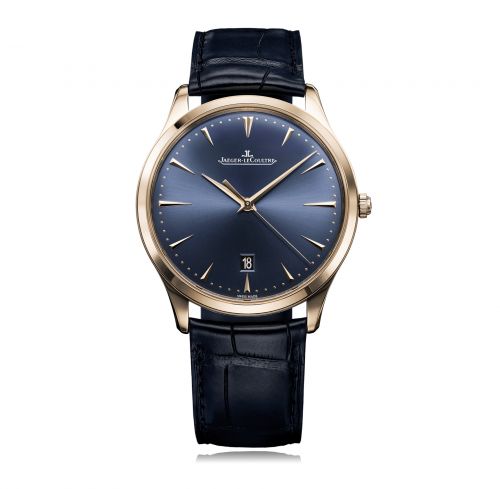 Jaeger-LeCoultre Master Ultra Thin Date Red Gold Bucherer Blue