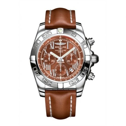 Breitling Chronomat 44 Stainless Steel Amber Calf