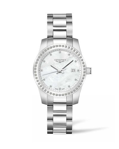 Longines Conquest Quartz 36 Stainless Steel - Diamond MOP