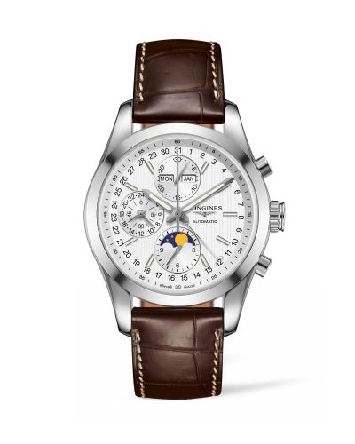 Longines Conquest Classic Moonphase Stainless Steel Silver