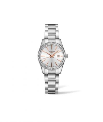 Longines Conquest Classic Quartz 29.5 Stainless Steel - Diamond Silver