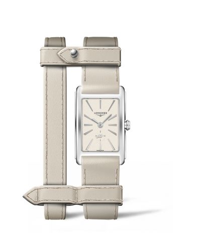 Longines DolceVita 20.8 Quartz Stainless Steel Beige Yvy Leather