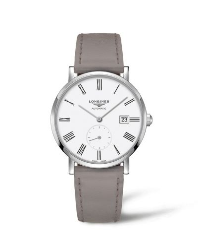 Longines Elegant Collection Small Second 39 Stainless Steel White - Roman