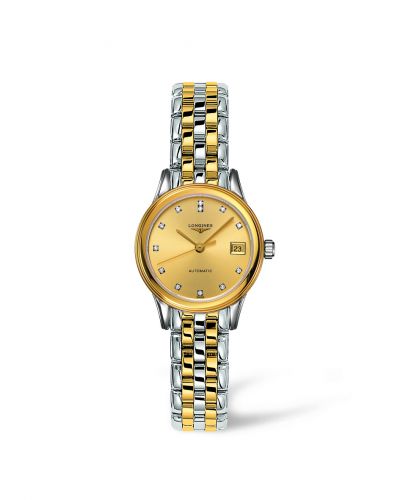 Longines Flagship 26 Automatic Two Tone Champagne Diamond