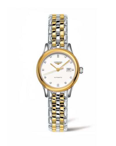 Longines Flagship 30 Stainless Steel - Yellow Gold White - Diamond Bracelet