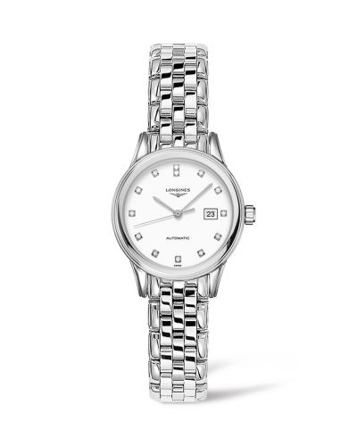 Longines Flagship 30 Stainless Steel White - Diamond Bracelet