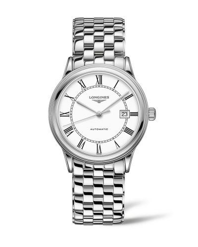Longines Flagship 40 Stainless Steel White - Roman Bracelet