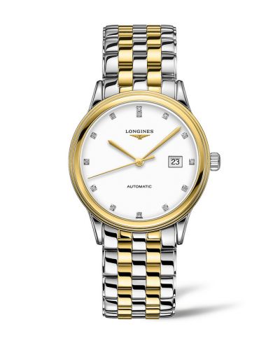 Longines Flagship 40 Stainless Steel - Yellow Gold White - Diamond Bracelet