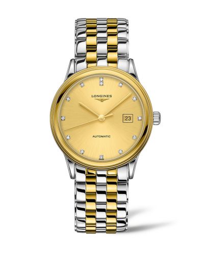 Longines Flagship 40 Stainless Steel - Yellow Gold Gilt - Diamond Bracelet