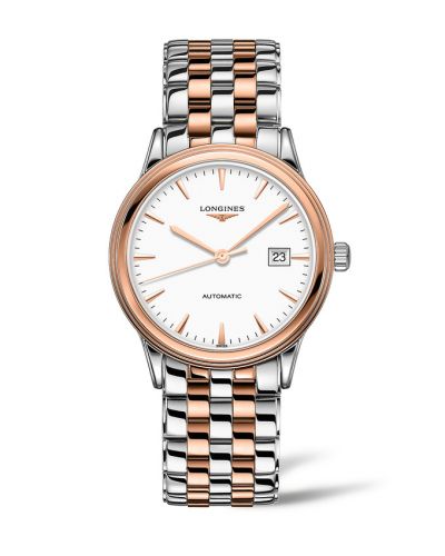Longines Flagship 40 Stainless Steel - Pink Gold White Bracelet