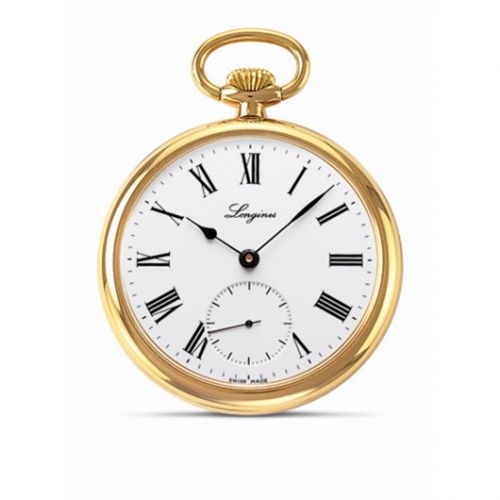 Longines Pocket Watch Gold-Plated White - Roman