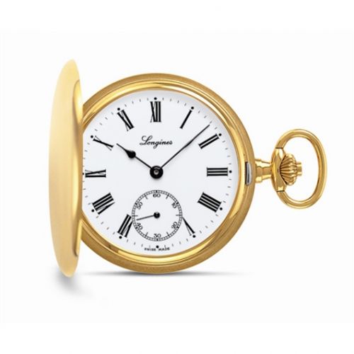 Longines Pocket Watch Gold-Plated White - Roman