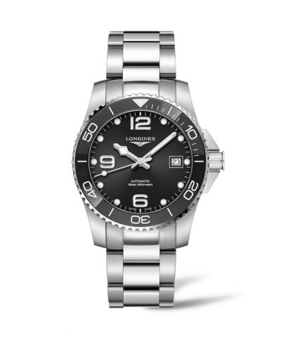 Longines HydroConquest 39 Automatic Stainless Steel Black Bracelet