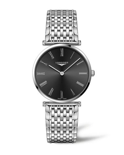 Longines La Grande Classique 38 Stainless Steel Black - Roman Bracelet