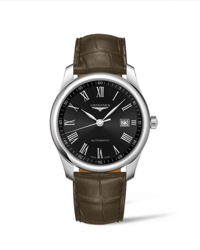 Longines Master Collection 40 Date Stainless Steel Black - Roman