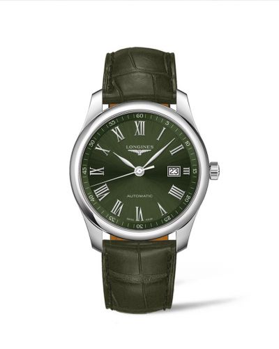 Longines Master Collection 40 Date Stainless Steel Green - Roman