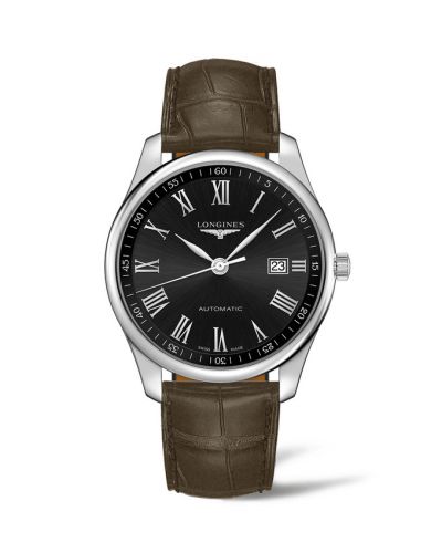 Longines Master Collection 42 Date Stainless Steel Black - Roman