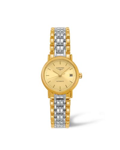Longines Presence 25.5 Automatic PVD Gold Champagne Bracelet