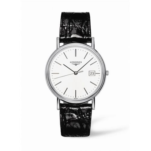 Longines Presence 38.5 Quartz Stainless Steel White