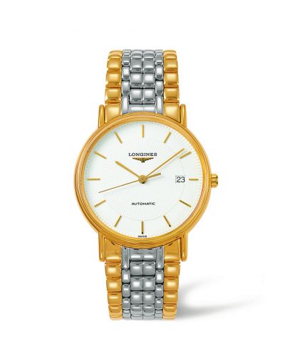 Longines Presence 38.5 Automatic PVD Gold White Bracelet