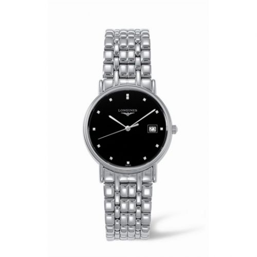 Longines Presence 33 Quartz Stainless Steel Black