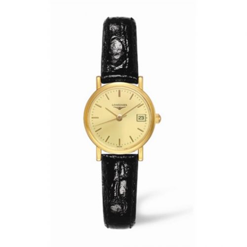 Longines Presence 23.5 Quartz Yellow Gold Champagne
