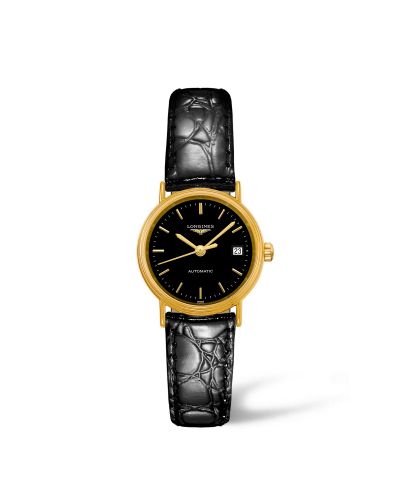 Longines Presence 25.5 Automatic PVD Gold Black