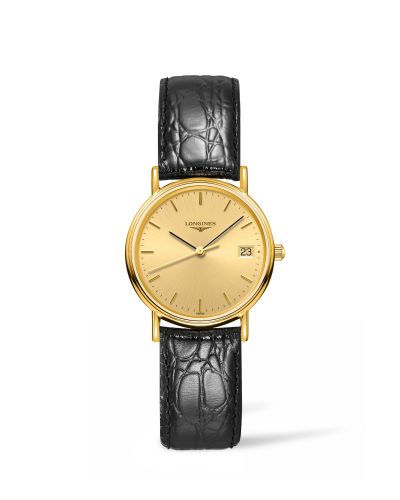 Longines Presence Quartz 30mm PVD Gold Champagne