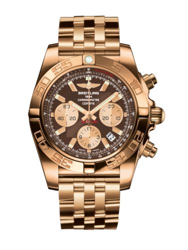 Breitling Chronomat 44 Rose Gold Metallica Brown Bracelet