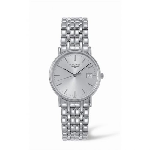 Longines Presence 33 Quartz Stainless Steel Silver Bracelet