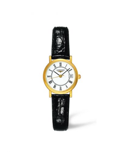 Longines Presence 23.5 Quartz Yellow Gold White - Roman