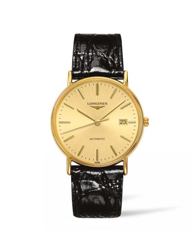 Longines Presence 38.5 Automatic PVD Gold Champagne Strap