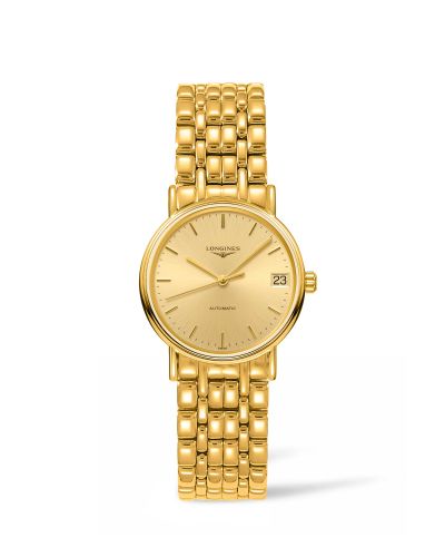 Longines Presence Automatic 30 PVD Gold Champagne Bracelet