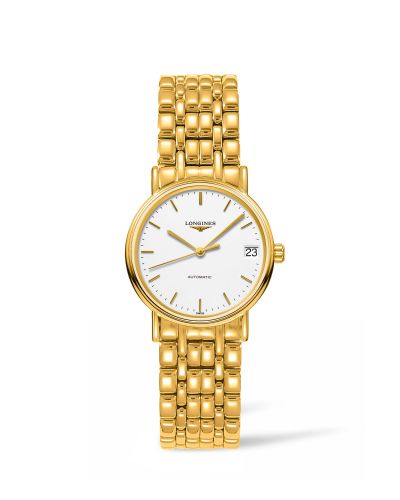 Longines Presence Automatic 30 PVD Gold White Bracelet