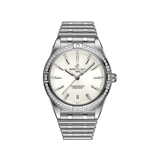 Breitling Chronomat Automatic 36 Stainless Steel - Diamond White Rouleaux