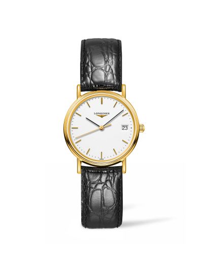 Longines Presence Quartz 30mm PVD Gold White