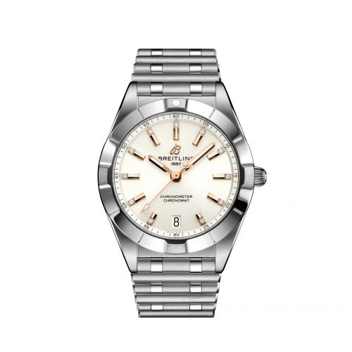 Breitling Chronomat 32 Stainless Steel White - Diamond Rouleaux