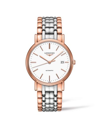 Longines Presence 38.5 Automatic PVD Red White Bracelet
