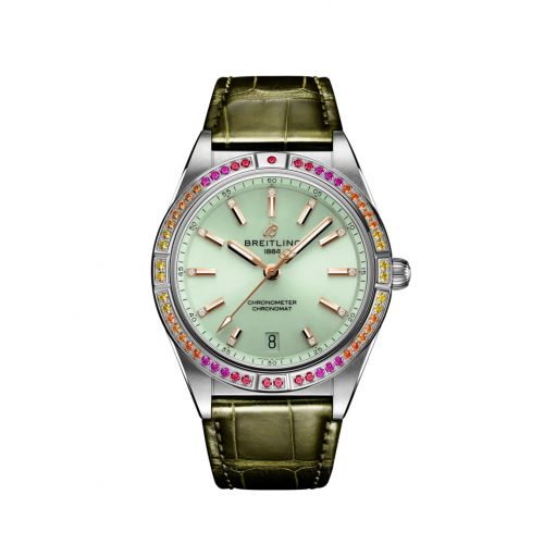 Breitling Chronomat Automatic 36 South Sea Stainless Steel Mint Green