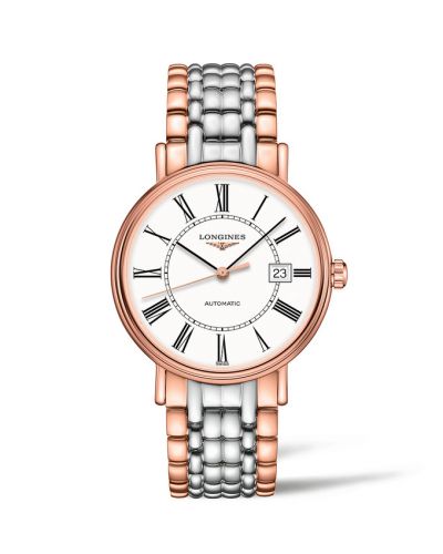Longines Presence 40 Automatic PVD Red White - Roman Bracelet