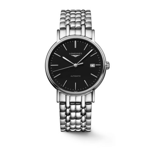 Longines Presence 38.5 Automatic Stainless Steel Black Bracelet